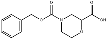 N-Cbz-2-Morpholinecarboxylic Acid Struktur