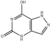 5H-Pyrazolo[4,3-d]pyrimidin-5-one,  1,4-dihydro-7-hydroxy- Struktur