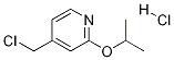 4-(chloroMethyl)-2-isopropoxypyridine hydrochloride Struktur