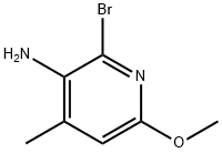 2-BROMO-3-AMINO-6-METHOXY-4-PICOLINE Struktur