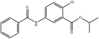 propan-2-yl 5-benzamido-2-chloro-benzoate Struktur