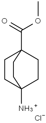 4-METHOXYCARBONYL-BICYCLO[2.2.2]OCT-1-YL AMMONIUM CHLORIDE Struktur