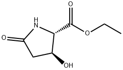 Proline, 3-hydroxy-5-oxo-, ethyl ester, trans- (8CI,9CI) Struktur