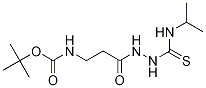 tert-Butyl 3-(2-(isopropylcarbamothioyl)hydrazinyl)-3-oxopropylcarbamate Struktur