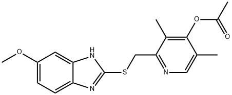 2-[[(6-Methoxy-1H-benziMidazol-2-yl)thio]Methyl]-3,5-diMethyl-4-pyridinol 4-Acetate Struktur