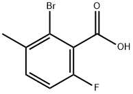 2-broMo-6-fluoro-3-Methylbenzoic acid Struktur