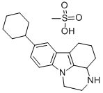 2,3,3A,4,5,6-HEXAHYDRO-8-CYCLOHEXYL-1H-PYRAZINO[3,2,1-J,K]CARBAZOLE MESYLATE Struktur