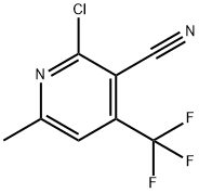 2-chloro-6-methyl-4-(trifluoromethyl)nicotinonitrile Struktur