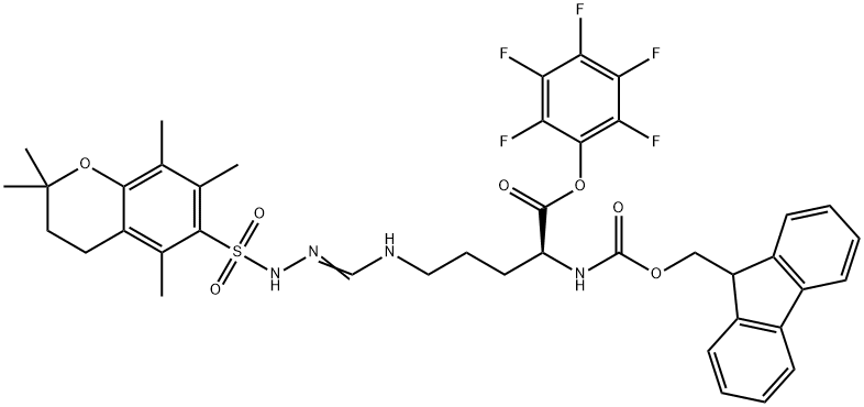 FMOC-ARG(PMC)-OPFP Struktur