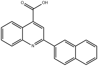 2-NAPHTHALEN-2-YL-QUINOLINE-4-CARBOXYLIC ACID Struktur