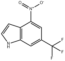 1H-Indole, 4-nitro-6-(trifluoroMethyl)- Struktur