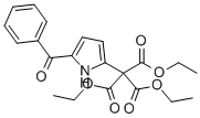 METHANETRICARBOXYLIC ACID, (5-BENZOYL-1H-PYRROL-2-YL)-, TRIETHYL ESTER Struktur