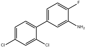 [1,1'-Biphenyl]-3-aMine, 2',4'-dichloro-4-fluoro- Struktur