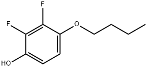 1-HYDROXY-4-BUTOXY-2,3-DIFLUOROBENZENE Structure