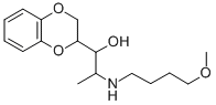 α-[1-[(4-Methoxybutyl)amino]ethyl]-1,4-benzodioxane-2-methanol Struktur