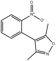 3,5-DiMethyl-4-(2-nitrophenyl)isoxazole Struktur