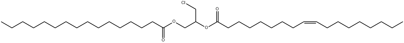 rac 1-Palmitoyl-2-oleoyl-3-chloropropanediol Struktur