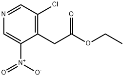 Ethyl 3-chloro-5-nitropyridine-4-acetate Struktur