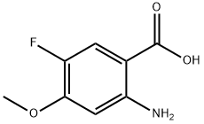 2-Amino-5-fluoro-4-methoxybenzoic acid Struktur