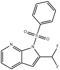 2-DifluoroMethyl-1-phenylsulfonyl-7-azaindole Struktur