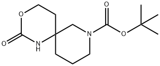 8-Boc-2-oxo-3-oxa-1,8-diaza-spiro[5.5]undecane Struktur