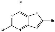 6-BroMo-2,4-dichlorofuro[3,2-d]pyriMidine Struktur