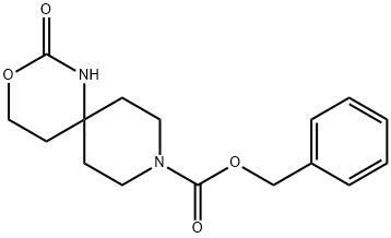 9-Cbz-2-oxo-3-oxa-1,9-diaza-spiro[5.5]undecane Struktur