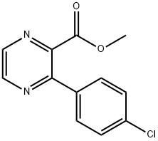 3-(4-Chloro-phenyl)-pyrazine-2-carboxylic acid Methyl ester Struktur