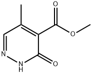 5-Methyl-3-oxo-2,3-dihydro-pyridazine-4-carboxylic acid methyl ester Struktur