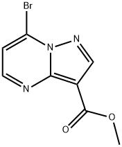 Ethyl 7-broMopyrazolo[1,5-a]pyriMidine-3-carboxylate Struktur