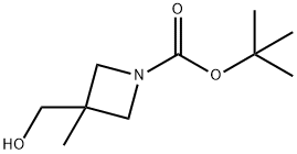 1-Boc-3-(hydroxyMethyl)-3-Methylazetidine Struktur