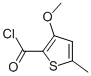 2-Thiophenecarbonylchloride,3-methoxy-5-methyl-(9CI) Struktur