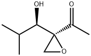 Ethanone, 1-[2-(1-hydroxy-2-methylpropyl)oxiranyl]-, [S-(R*,S*)]- (9CI) Struktur