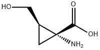 Cyclopropanecarboxylic acid, 1-amino-2-(hydroxymethyl)-, (1R,2R)- (9CI) Struktur