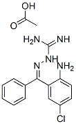 (Z)-2-amino-5-chlorobenzophenonamidinohydrazone acetate Struktur