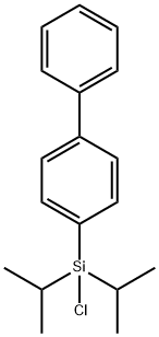 BIPHENYLDIISOPROPYLSILYL CHLORIDE Struktur