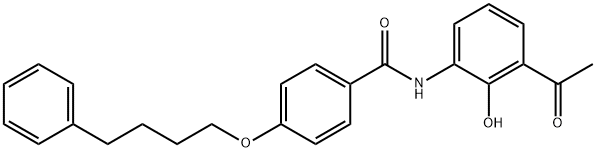 3''-ACETYL-2''-HYDROXY-4-(4-PHENYLBUTOXY)BENZANILIDE Structure