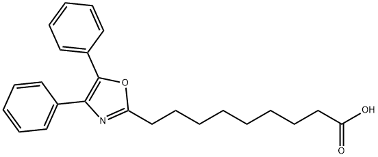 4,5-diphenyl-2-oxazolenonanoic acid Struktur