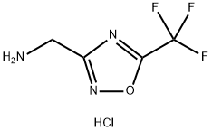 C-(5-Trifluoromethyl-[1,2,4]oxadiazol-3-yl)-methylamine hydrochloride Struktur