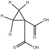 1,1-CYCLOPROPANE-2,2,3,3-D4-DICARBOXYLIC ACID Struktur