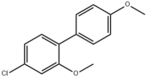 4-Chloro-2-Methoxy-1-(4-Methoxyphenyl)benzene Struktur