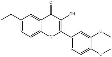 2-(3,4-DiMethoxyphenyl)-6-ethyl-3-hydroxychroMen-4-one Struktur