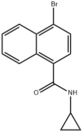 4-BroMo-N-cyclopropylnaphthalene-1-carboxaMide Struktur