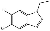 5-BroMo-1-ethyl-6-fluoro-1,2,3-benzotriazole Struktur