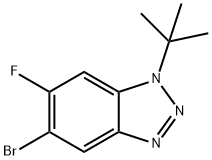 5-BroMo-1-tert-butyl-6-fluorobenzotriazole Struktur