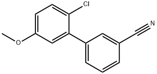 3-(2-Chloro-5-Methoxyphenyl)benzonitrile Struktur