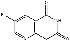 3-BroMo-6,8-dihydro-1,6-naphthyridine-5,7-dione Struktur