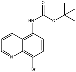 5-(N-BOC-AMino)-8-broMoquinoline Struktur