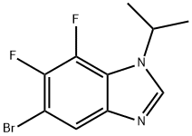 5-BroMo-6,7-difluoro-1-isopropylbenziMidazole Struktur