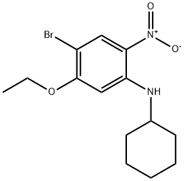 4-BroMo-N-cyclohexyl-5-ethoxy-2-nitroaniline Struktur